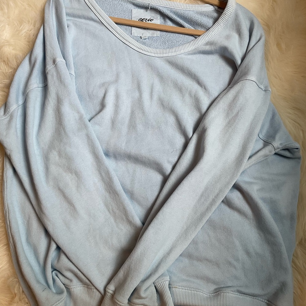 Aerie Blue Sweater Soft